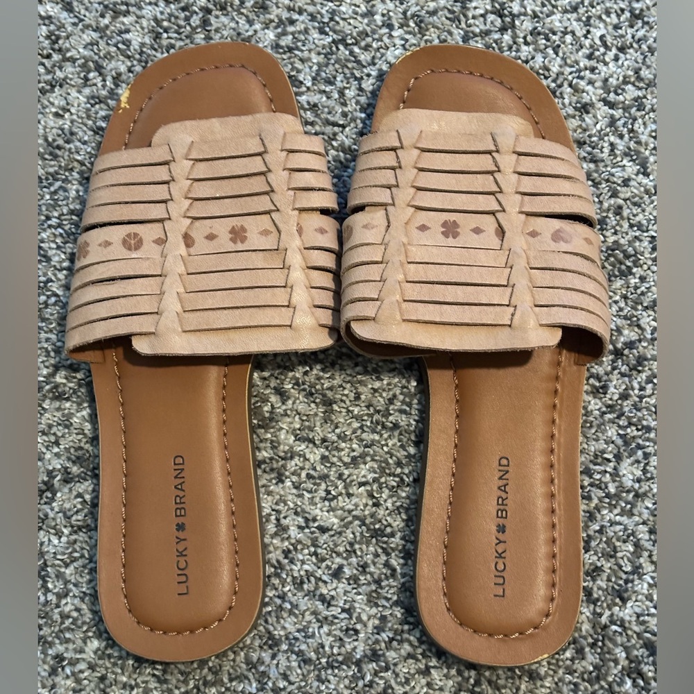 Lucky Brand Leather Sandals Sz 8